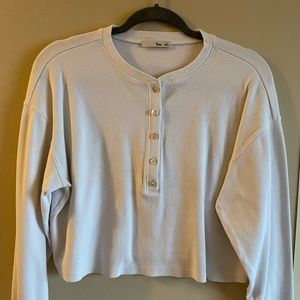 Wilfred Free Ribbed Cropped Long Sleeve